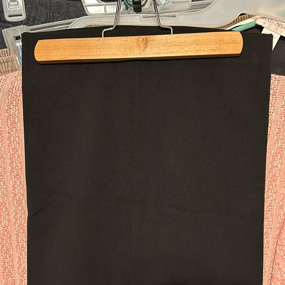 David N size 24W black slacks thick fabric